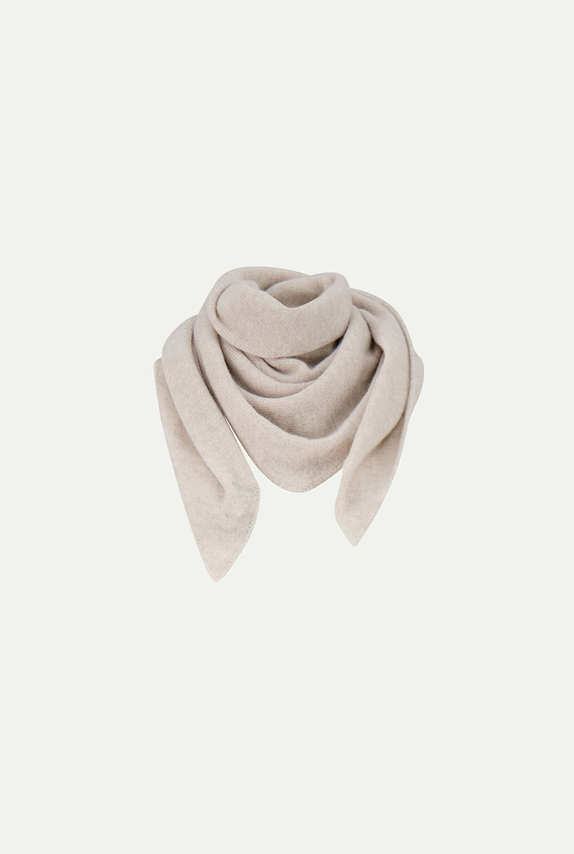 Light beige cashmere scarf