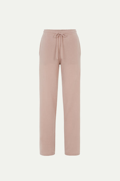 Women's Plain Cashmere Lounge Pants Canvas Pink